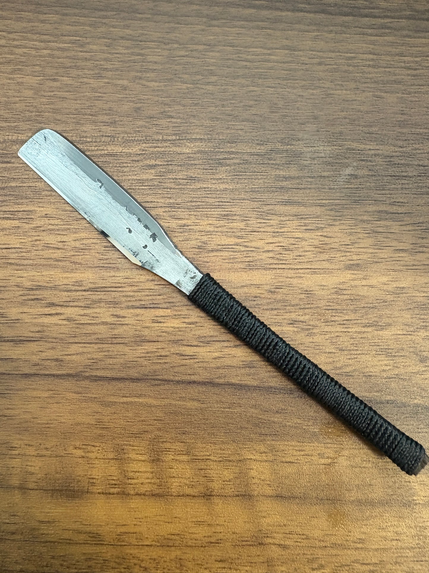 Vintage Japanese Kamisori Straight Razor Shave Ready Custom Wrapped Grip