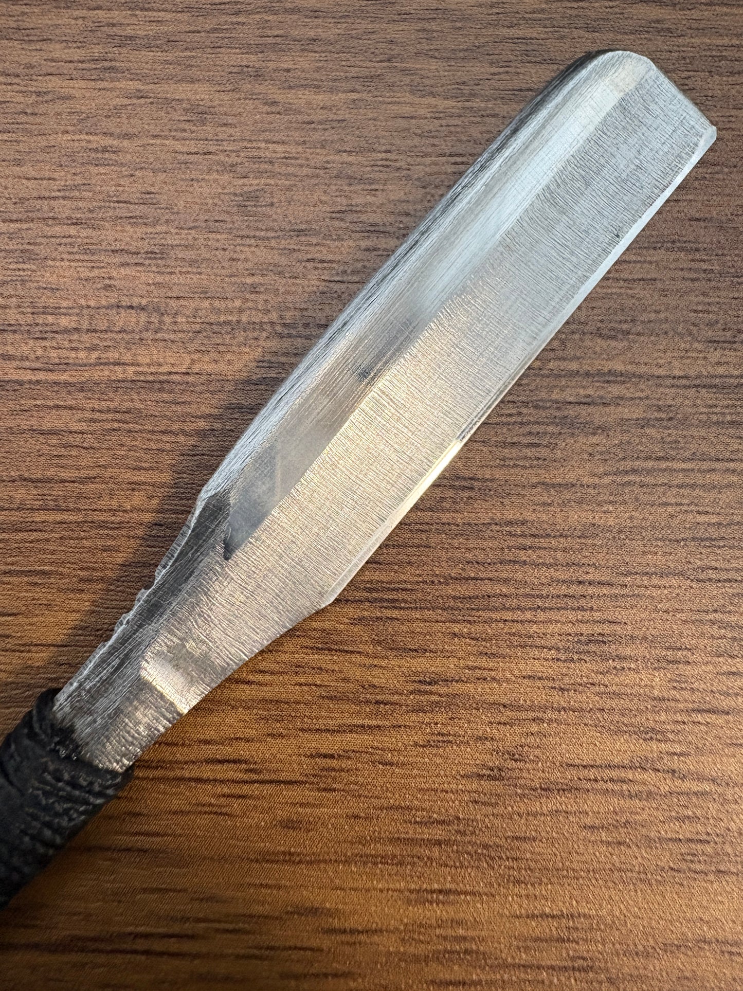 Vintage Japanese Kamisori Straight Razor Shave Ready Custom Wrapped Grip
