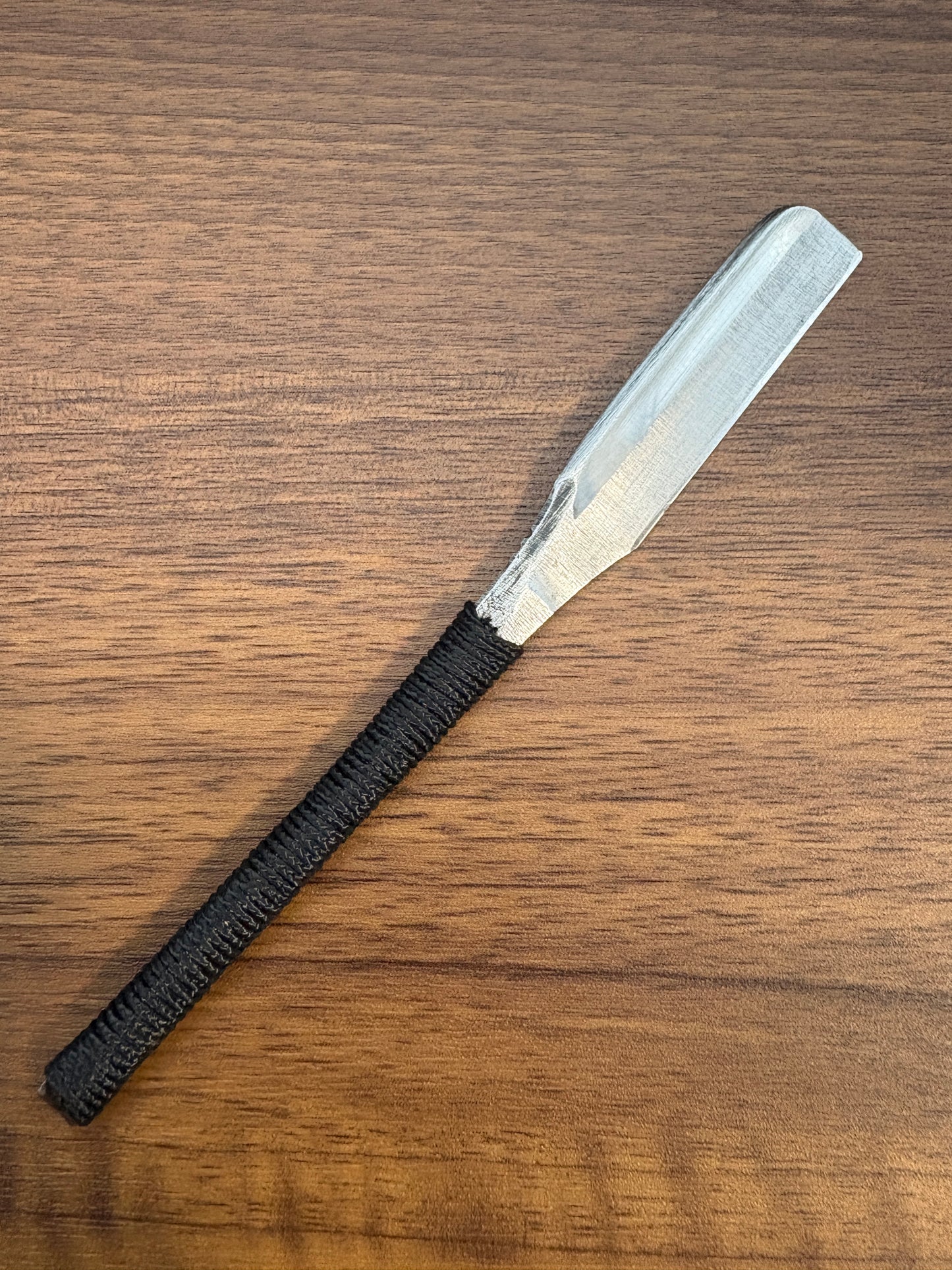 Vintage Japanese Kamisori Straight Razor Shave Ready Custom Wrapped Grip